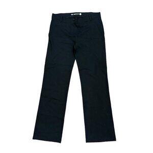 Betabrand Classic Dress Pant Yoga Pant Straight‎ Leg Black Size Large Petite